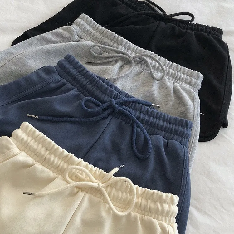 多色休闲阔腿短裤- 2件套 Sporty Chic Wide-Leg Shorts- 2 Pieces