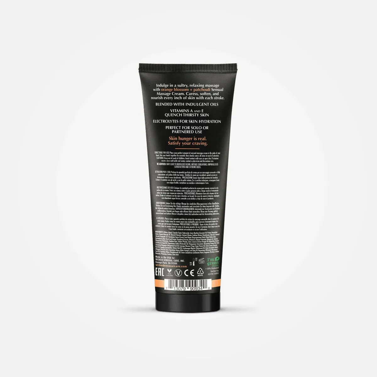 120ml Orange Blossom   Patchouli Sensual Massage Cream