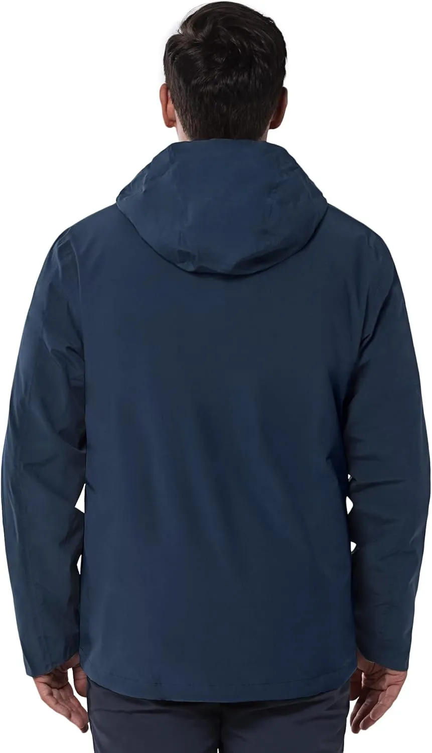 33,000ft Men's Waterproof 3-in-1 Ski Jacket, Warm Mountain Windbreaker Snow Rain Jackets Winter Coat with Puffer Jacket