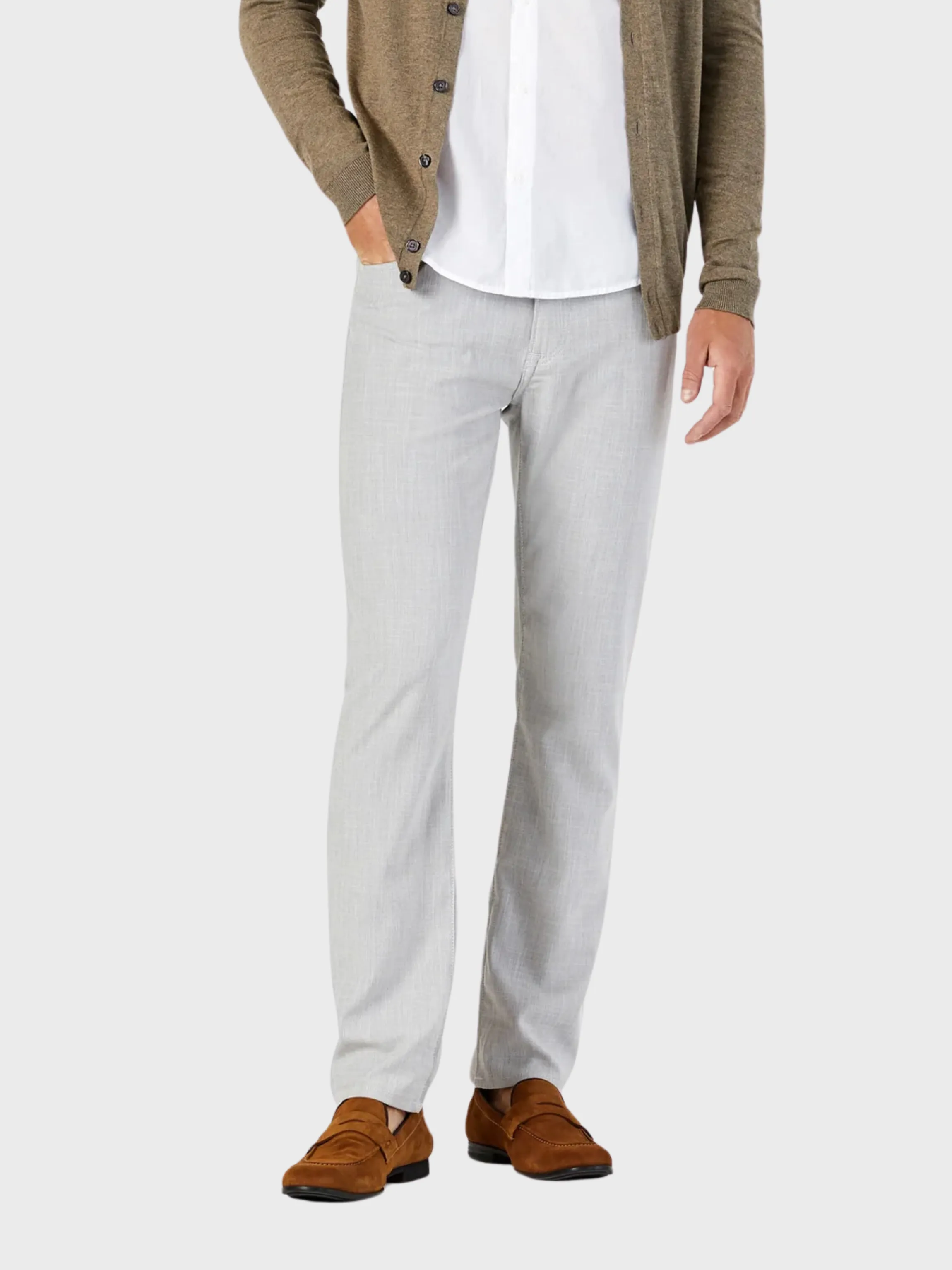 34 Heritage Courage Cross Twill Pants Bone SS24