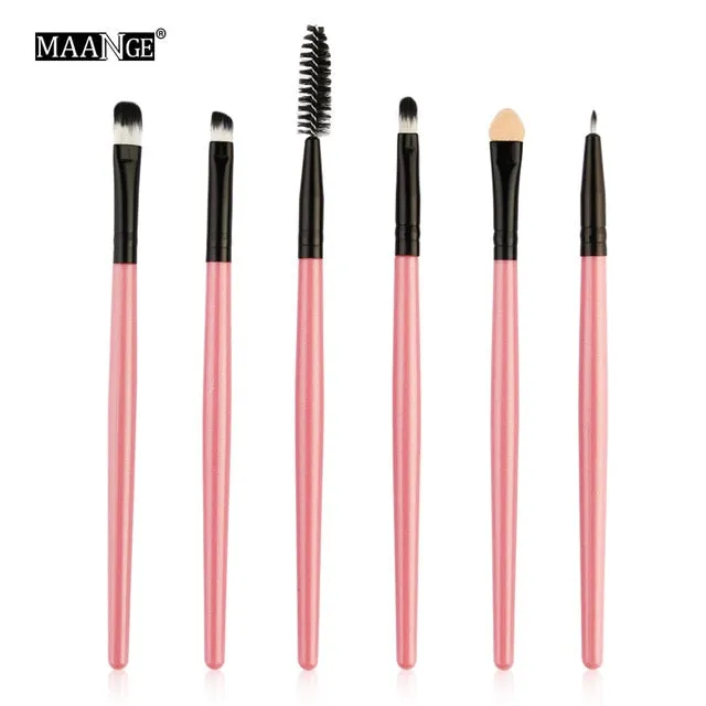 6/15/18Pcs Makeup Brushes Tool Set. Cosmetic Powder Eye Shadow Foundation Blush Blending Beauty Make Up Set.