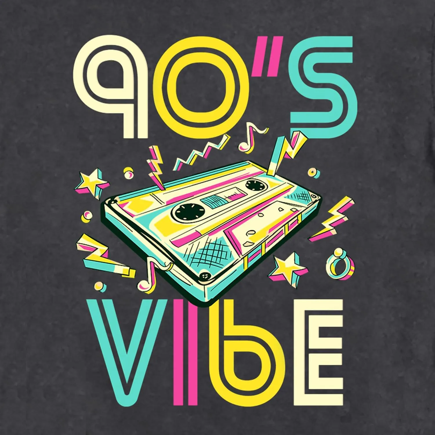 90's Shirt for Women I Love The 90's T-Shirt Back to The 90s Tee Vintage Neon Party Music Tops