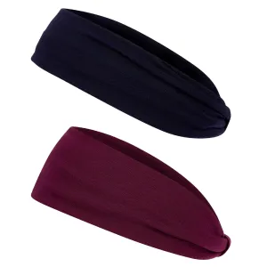 Accessorize London Women's Plain Jersey Bando Headband Set