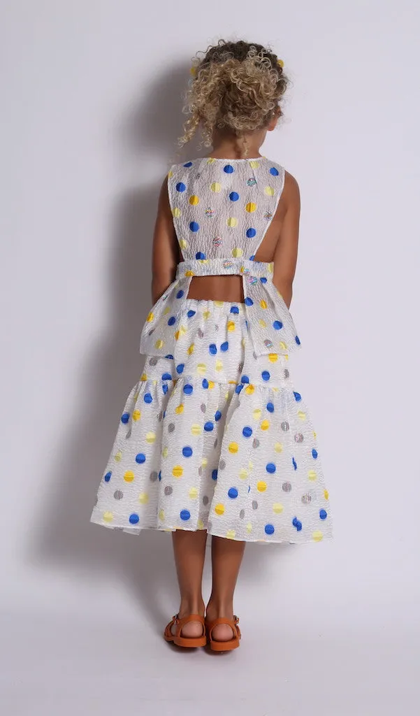 ADELIA FLOUNCE MIDI-SKIRT