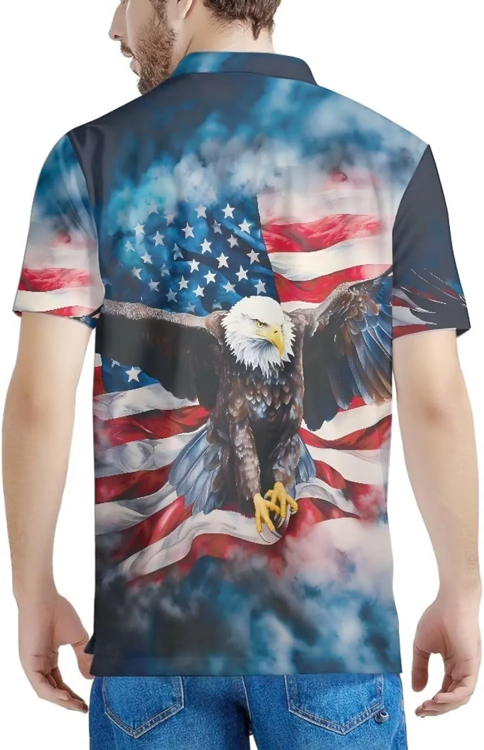 AFPANQZ Men's Casual Shirts Golf Tee Button Down Short Sleeve Casual Sports Shirts Halloween Christmas Party Outfit