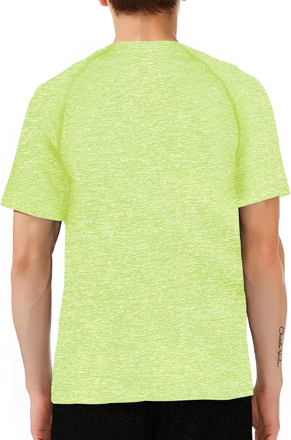 ALAVIKING Workout Shirts for Men Quick Dry Running Gym Athletic T Shirts Moisture Wicking Short Sleeve Fitness Crew Neck