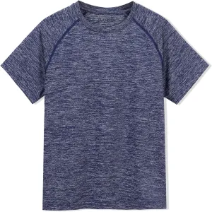 ALAVIKING Workout Shirts for Men Quick Dry Running Gym Athletic T Shirts Moisture Wicking Short Sleeve Fitness Crew Neck