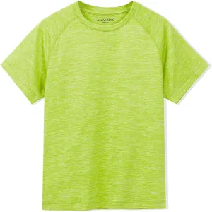ALAVIKING Workout Shirts for Men Quick Dry Running Gym Athletic T Shirts Moisture Wicking Short Sleeve Fitness Crew Neck