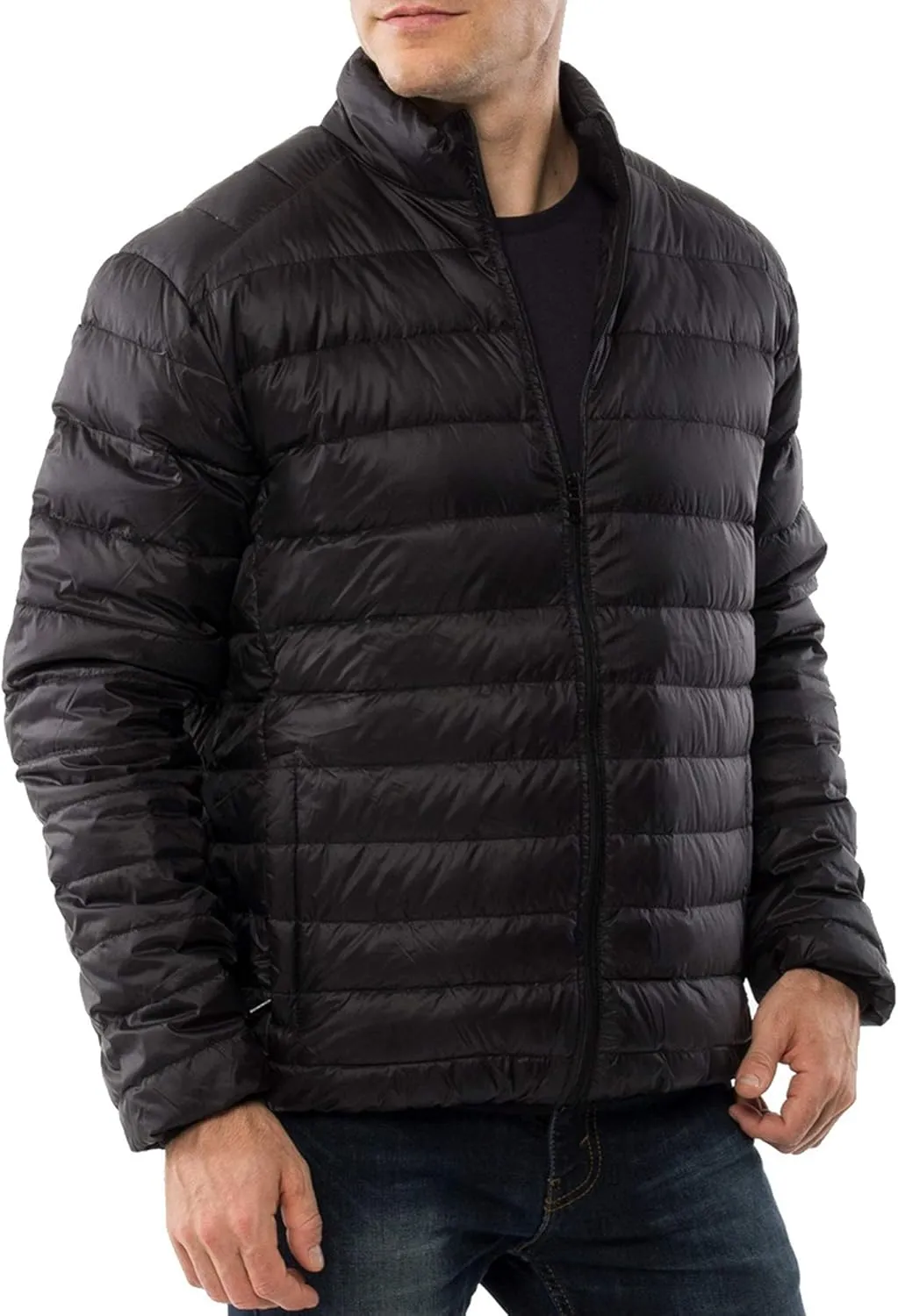Alpine Swiss Niko Mens Down Alternative Jacket Puffer Coat Packable Warm Insulation & Lightweight