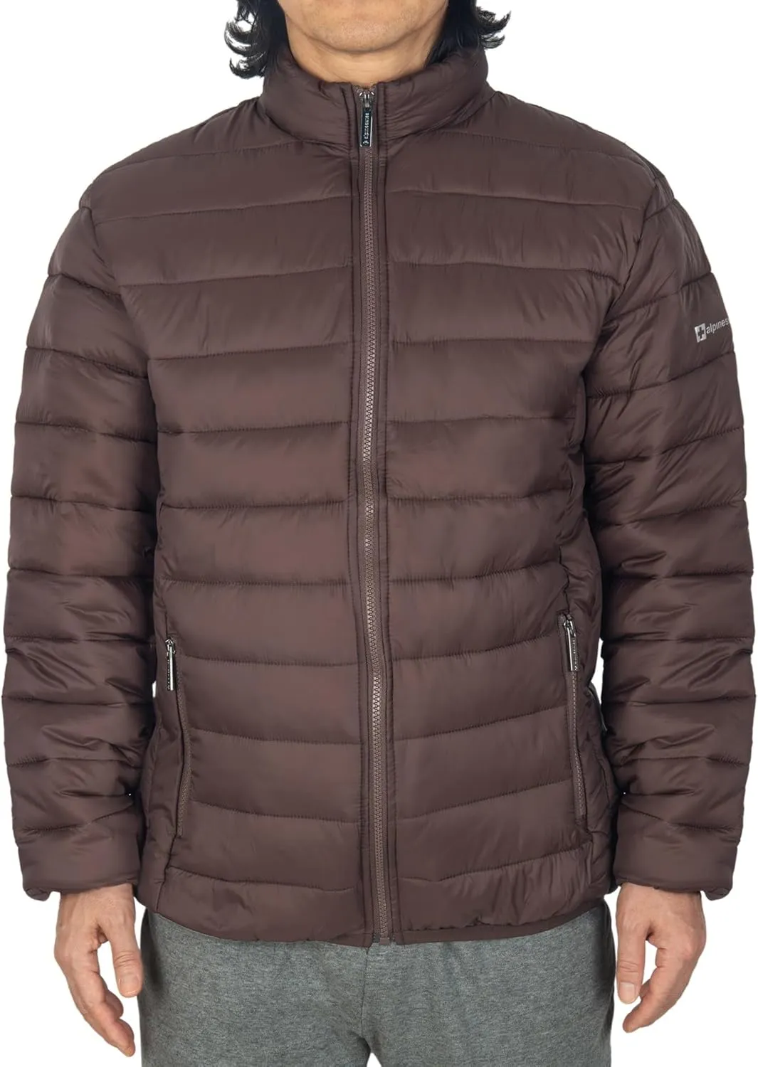 Alpine Swiss Niko Mens Down Alternative Jacket Puffer Coat Packable Warm Insulation & Lightweight