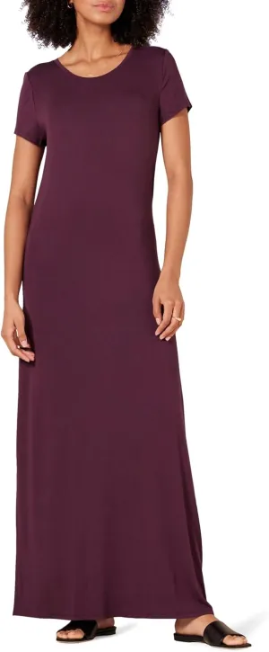 Amazon Essentials Women's Short-Sleeve Maxi Dress