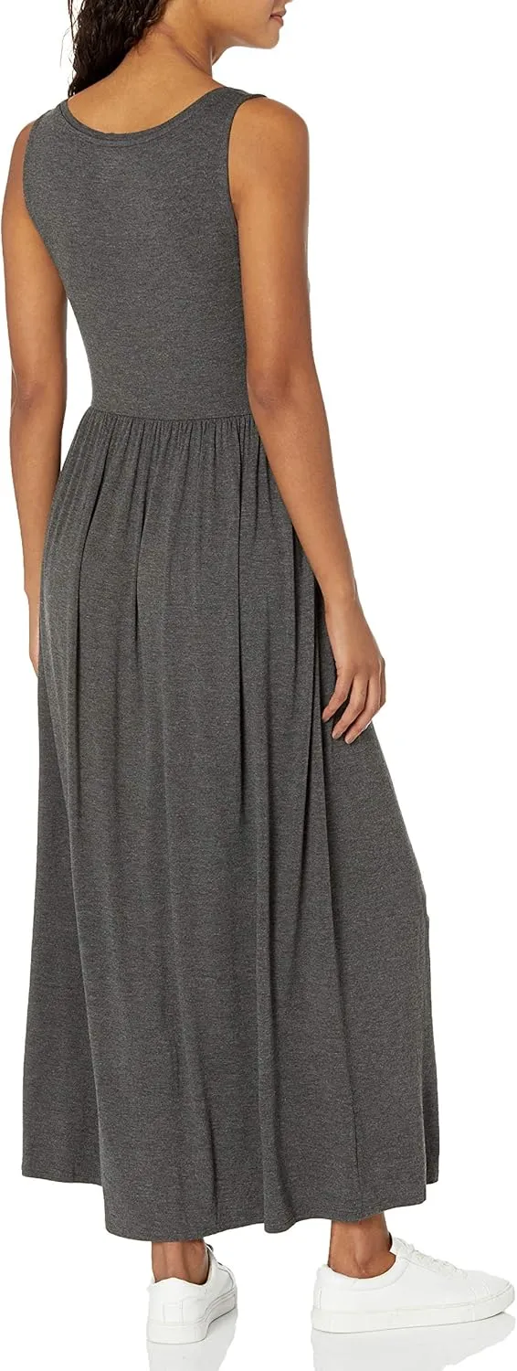 Amazon Essentials Women's Tank Waisted Maxi Dress (Available in Plus Size)