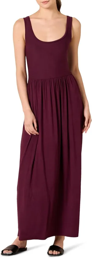 Amazon Essentials Women's Tank Waisted Maxi Dress (Available in Plus Size)