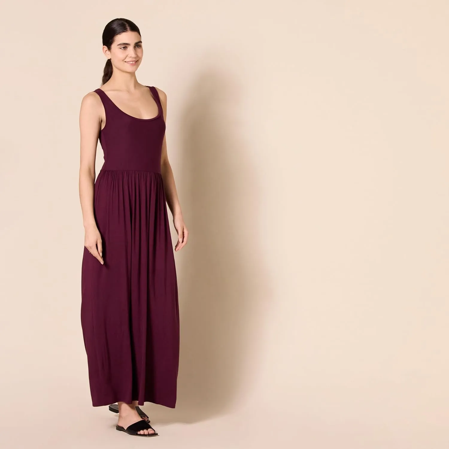 Amazon Essentials Women's Tank Waisted Maxi Dress (Available in Plus Size)