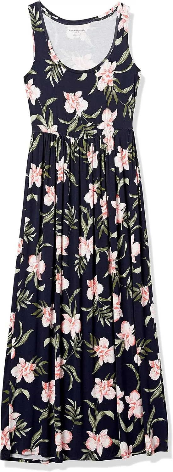 Amazon Essentials Women's Tank Waisted Maxi Dress (Available in Plus Size)