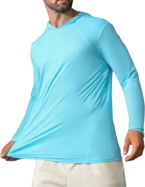 Angel season Men's Rash Guard Shirts UPF 50  Long Sleeve Swim Shirts Quick Dry UV Sun Protection Lightweight