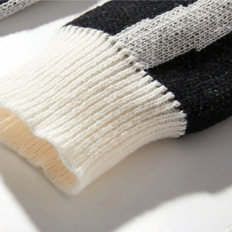 Aule Colorblock Letter Sweater