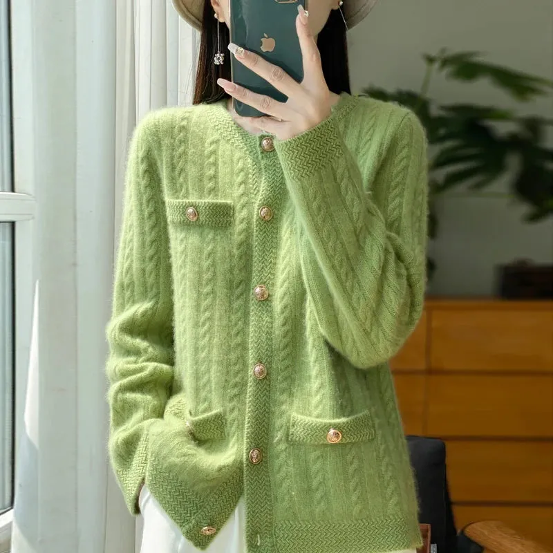 Autumn Casual Button Front Sweaters - Ailime Designs