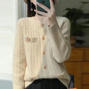 Autumn Casual Button Front Sweaters - Ailime Designs