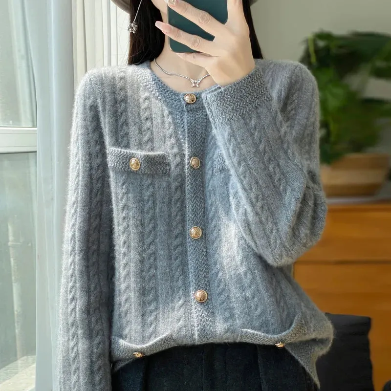 Autumn Casual Button Front Sweaters - Ailime Designs