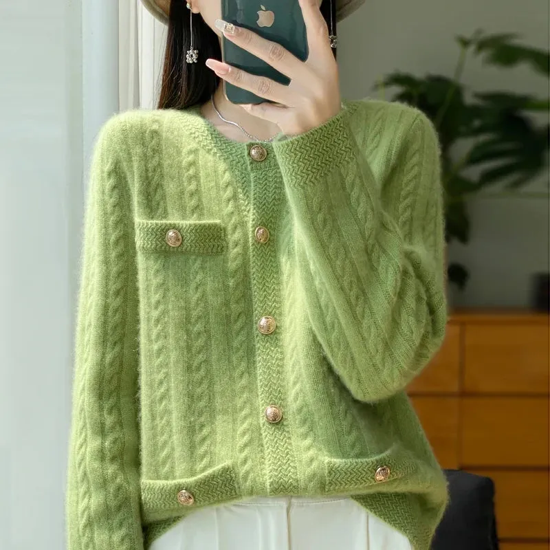Autumn Casual Button Front Sweaters - Ailime Designs