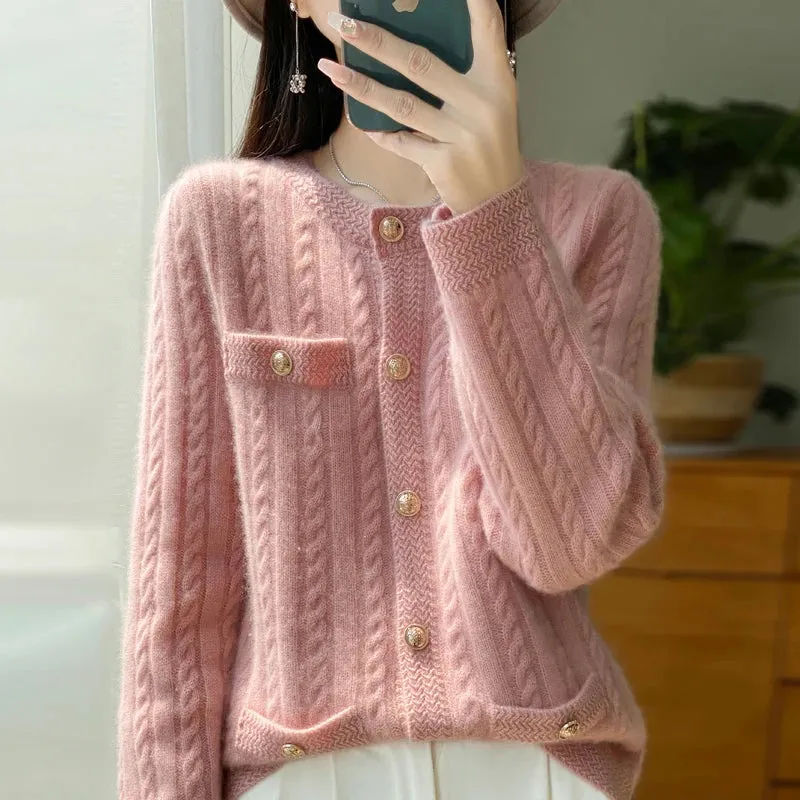 Autumn Casual Button Front Sweaters - Ailime Designs