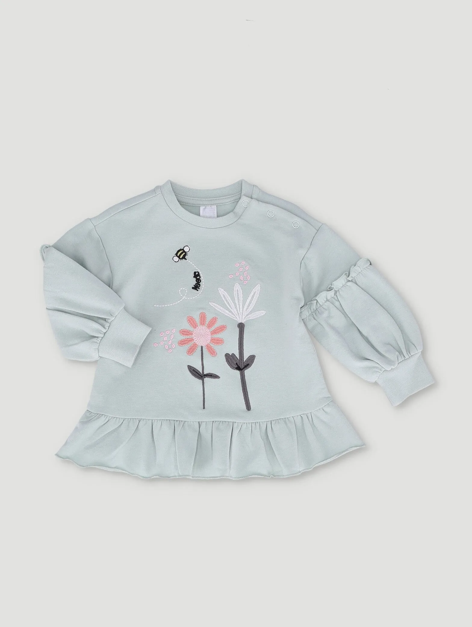 Baby Girls Autumn Garden Fleece Dress