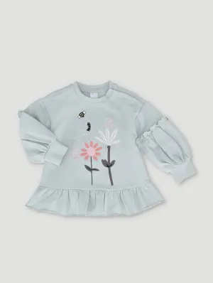 Baby Girls Autumn Garden Fleece Dress