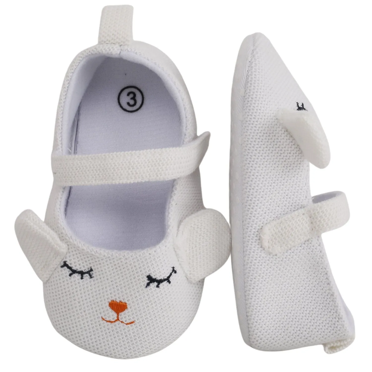 Baby Moo Sleepy Puppy White Booties