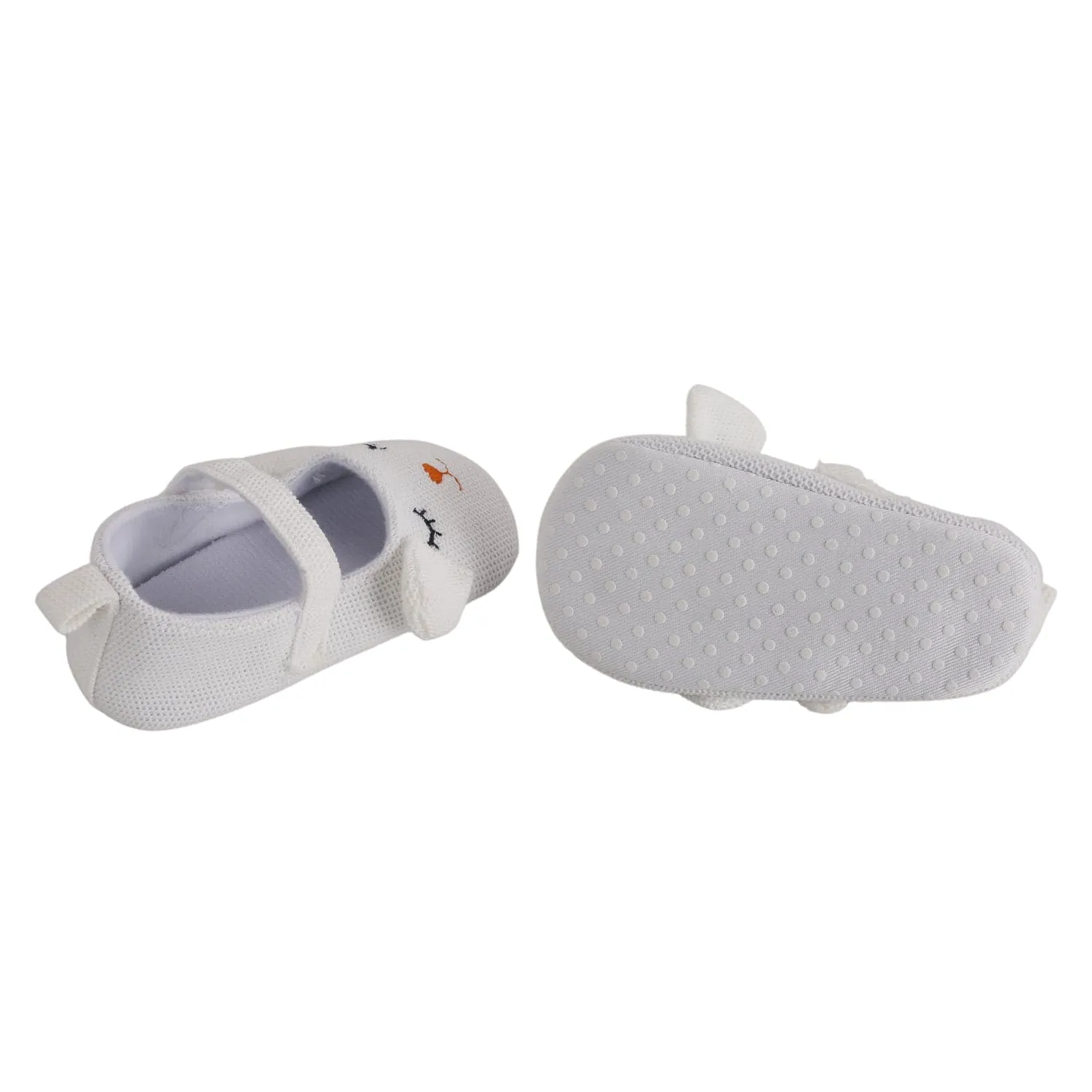 Baby Moo Sleepy Puppy White Booties