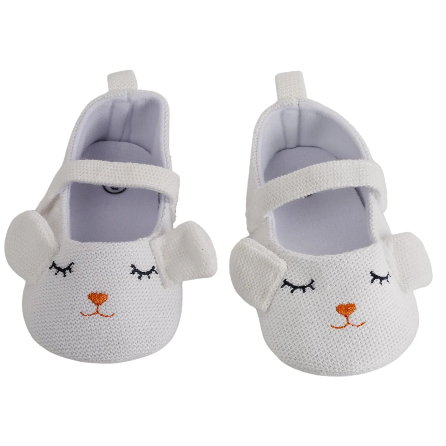 Baby Moo Sleepy Puppy White Booties