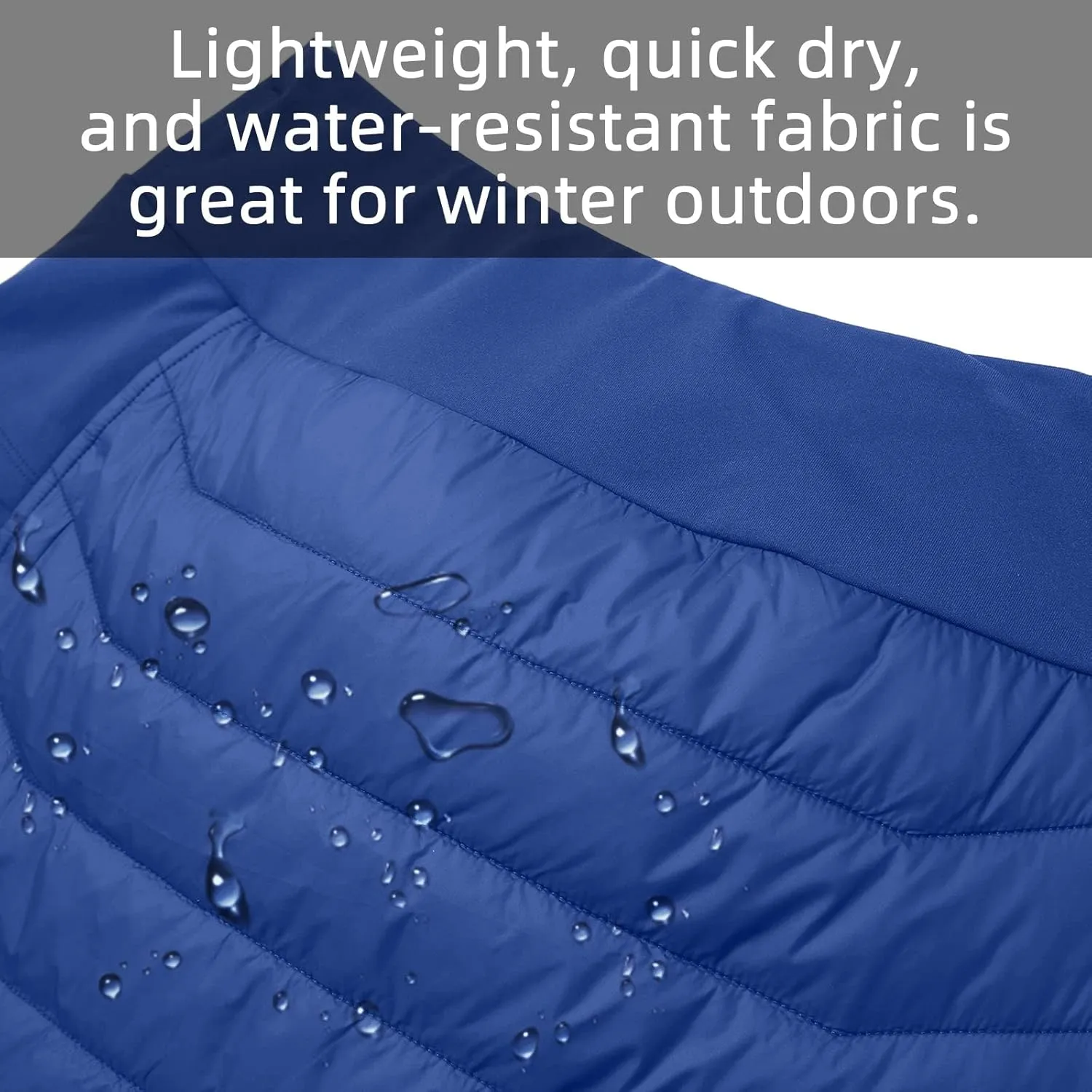 baleaf Women's 17" Puffer Quilted Skirt Lightweight Insulated Warm Snow Skirts Hiking Running Golf Outdoors