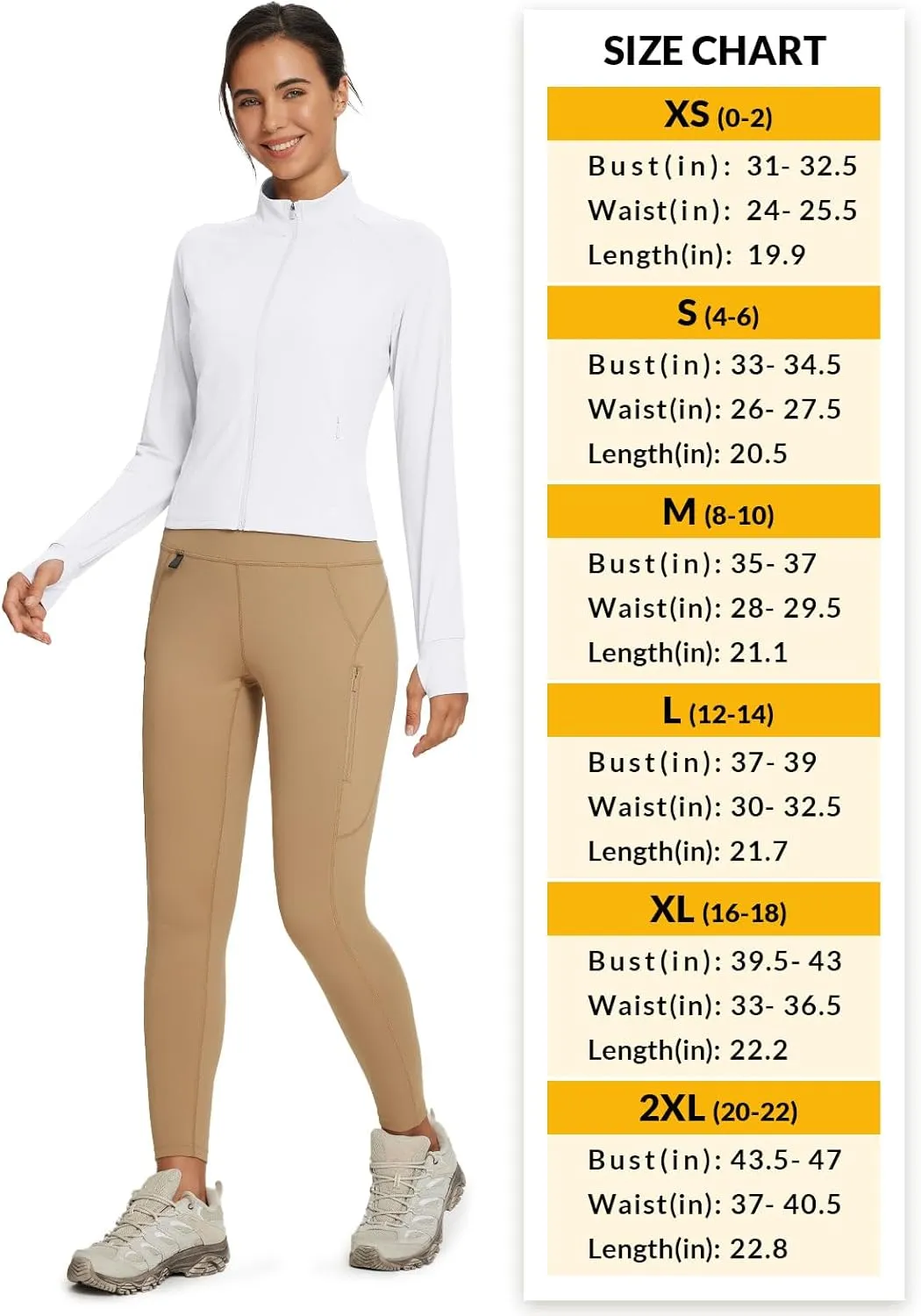 baleaf Women's Sun-Dur SPF Shirts Permanent UPF 50  Crop Jacket Long Sleeve Sun Protection Clothing Full Zip Quick Dry Hiking