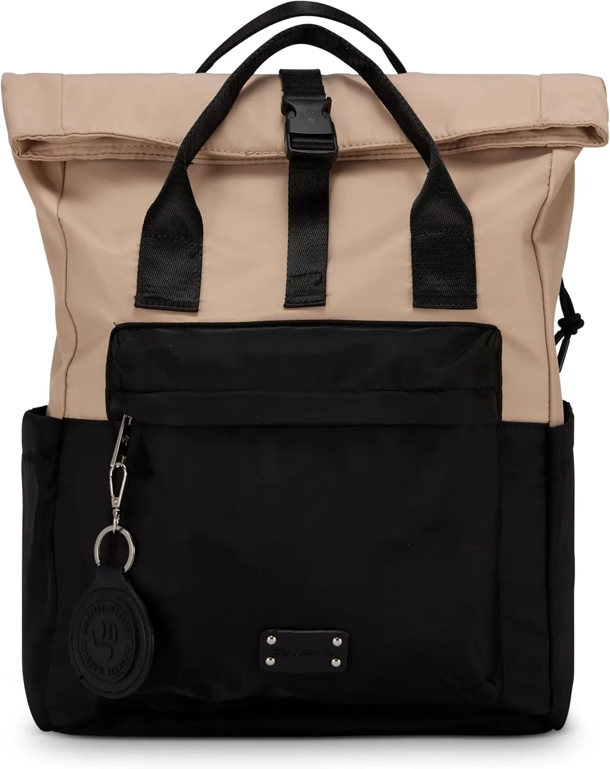 BEARPAW Women's Backpack - Professional Laptop Backpack for Women | Cute Travel & College Bag, Double Handle Design, Beige/Khaki