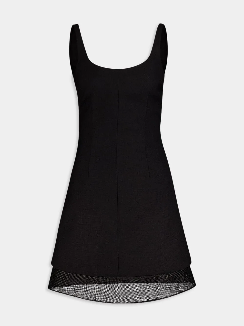 Black Wool Mini-Dress