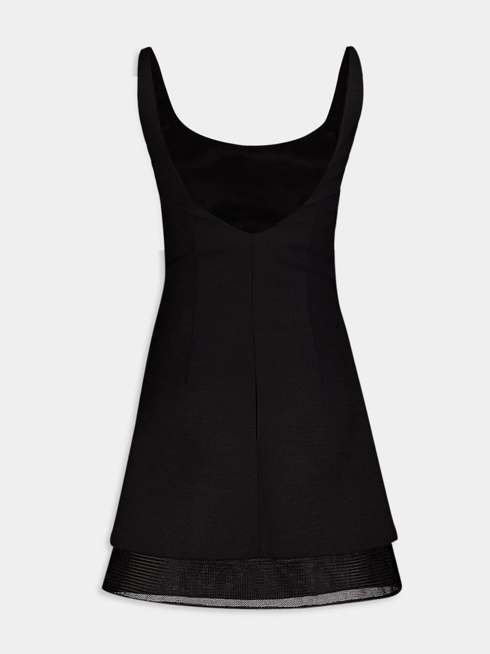 Black Wool Mini-Dress
