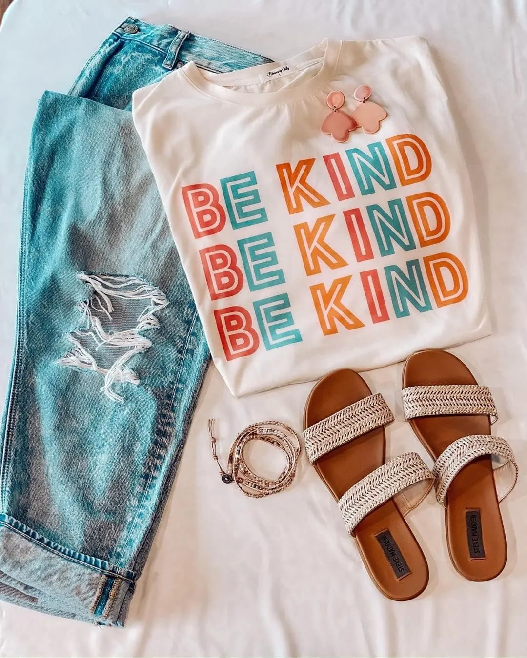 Blooming Jelly Womens Be Kind Shirt Short Sleeve Graphic Tees Loose Fit Tshirts Cute Casual Summer Tops Funny Teacher Outfits