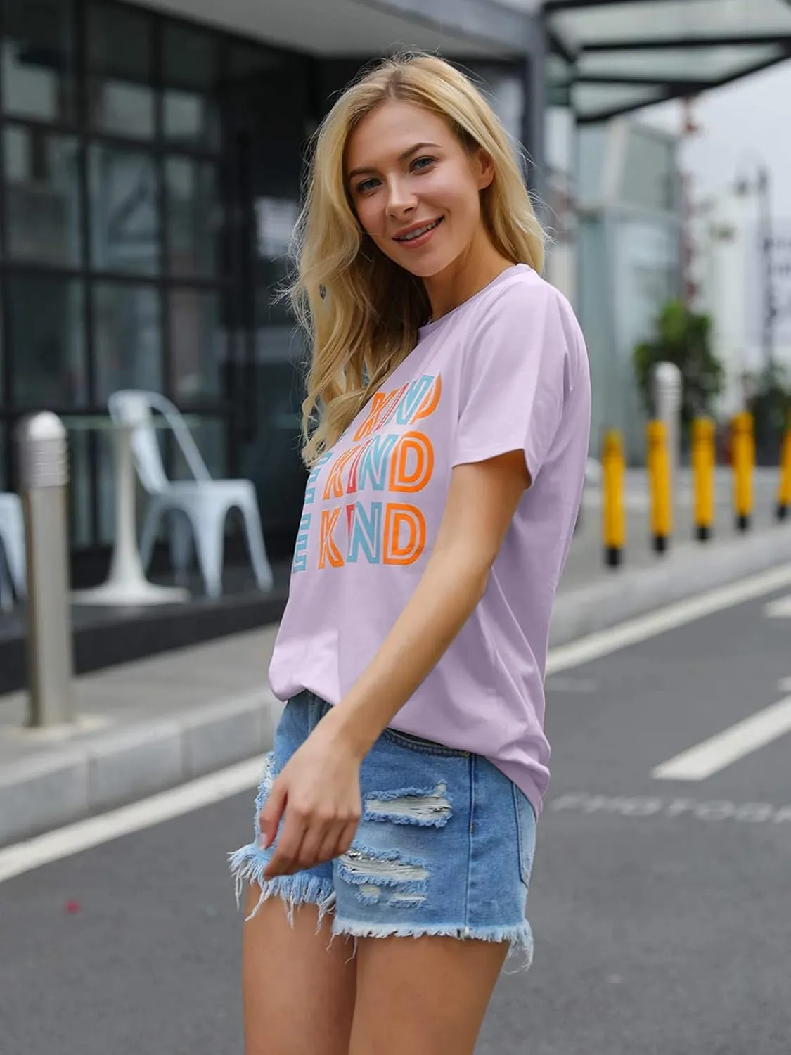 Blooming Jelly Womens Be Kind Shirt Short Sleeve Graphic Tees Loose Fit Tshirts Cute Casual Summer Tops Funny Teacher Outfits
