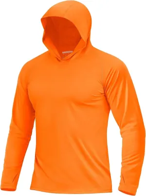 Boladeci Men's UPF 50  Sun Protection Lightweight Hoodie Shirts Long Sleeve Fishing Shirts SPF UV Hiking Swim