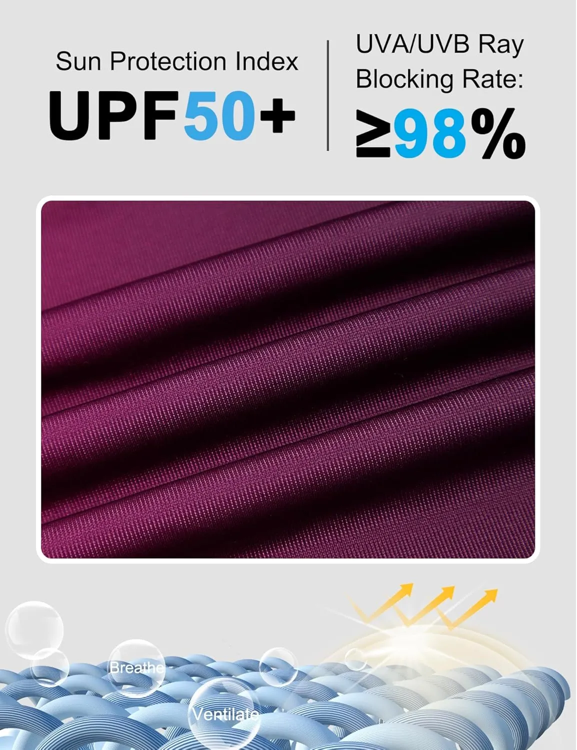 Bonneuitbebe Women's Rash Guard UPF 50  Long Sleeve Swim Shirts Rashguard Workout Tops SPF Shirts Beach Water Swimwear