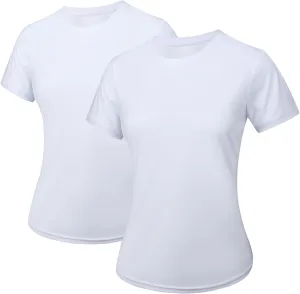 bpbtti Women's Short Sleeve T-Shirts UPF 50  Sun Protection Shirts Quick Dry Athletic Running Workout Tops