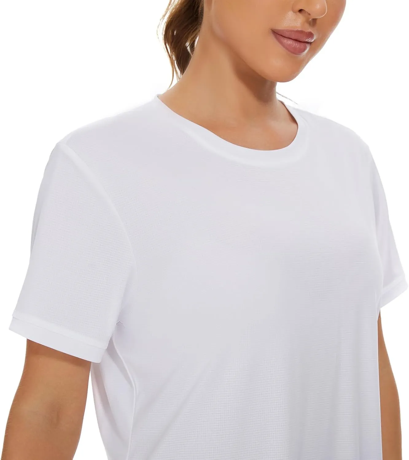 bpbtti Women's Short Sleeve T-Shirts UPF 50  Sun Protection Shirts Quick Dry Athletic Running Workout Tops