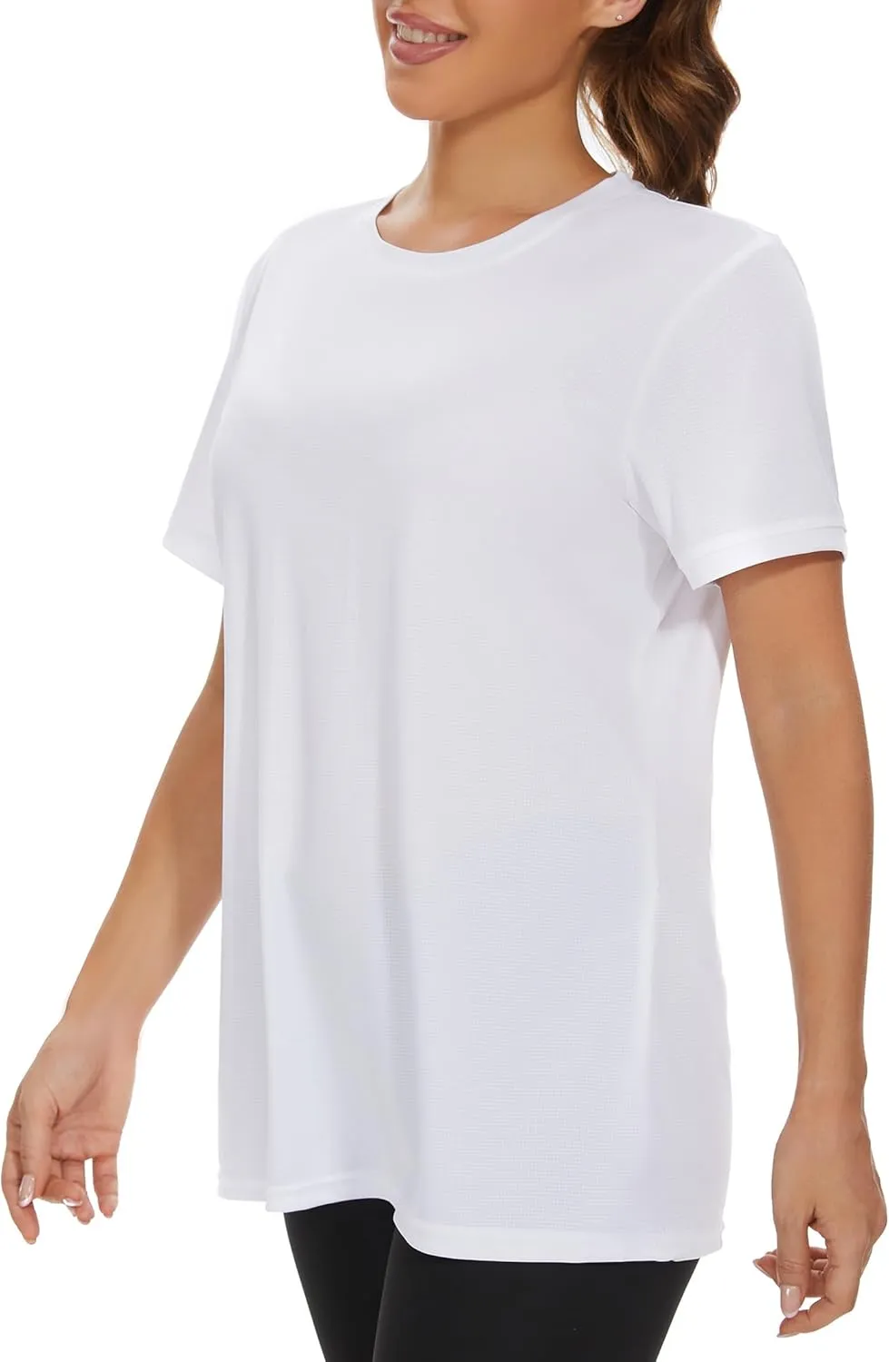 bpbtti Women's Short Sleeve T-Shirts UPF 50  Sun Protection Shirts Quick Dry Athletic Running Workout Tops