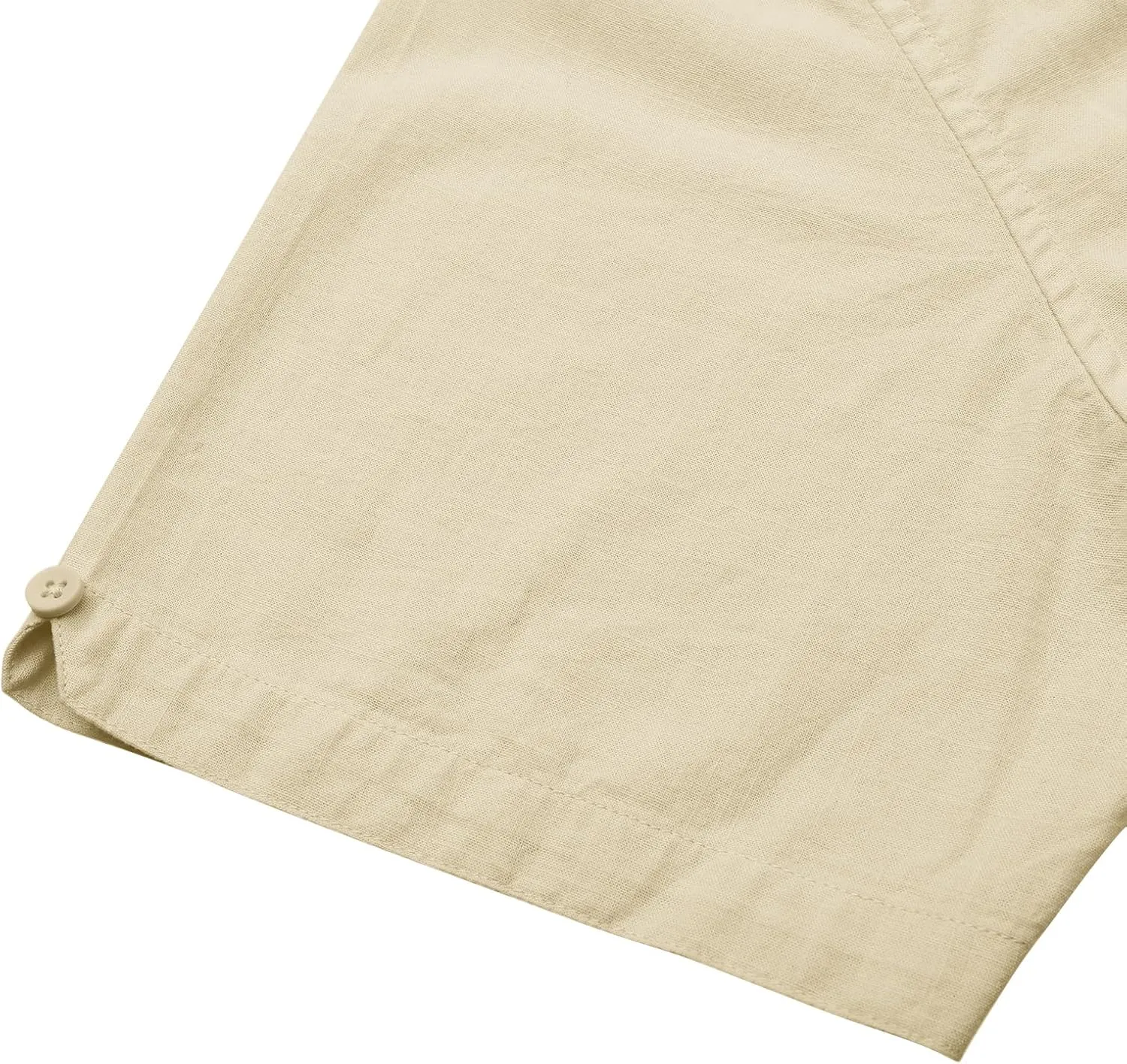 Button Down Short Sleeve Linen Shirts for Men Summer Casual Cotton Spread Collar Beach Shirts