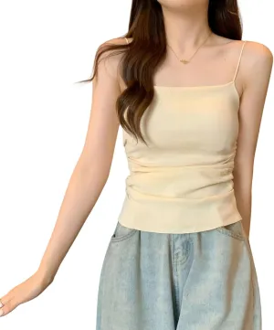 Casual Knit Camisole Slim Fit Fashion Women's Tops