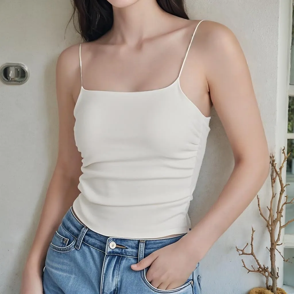 Casual Knit Camisole Slim Fit Fashion Women's Tops