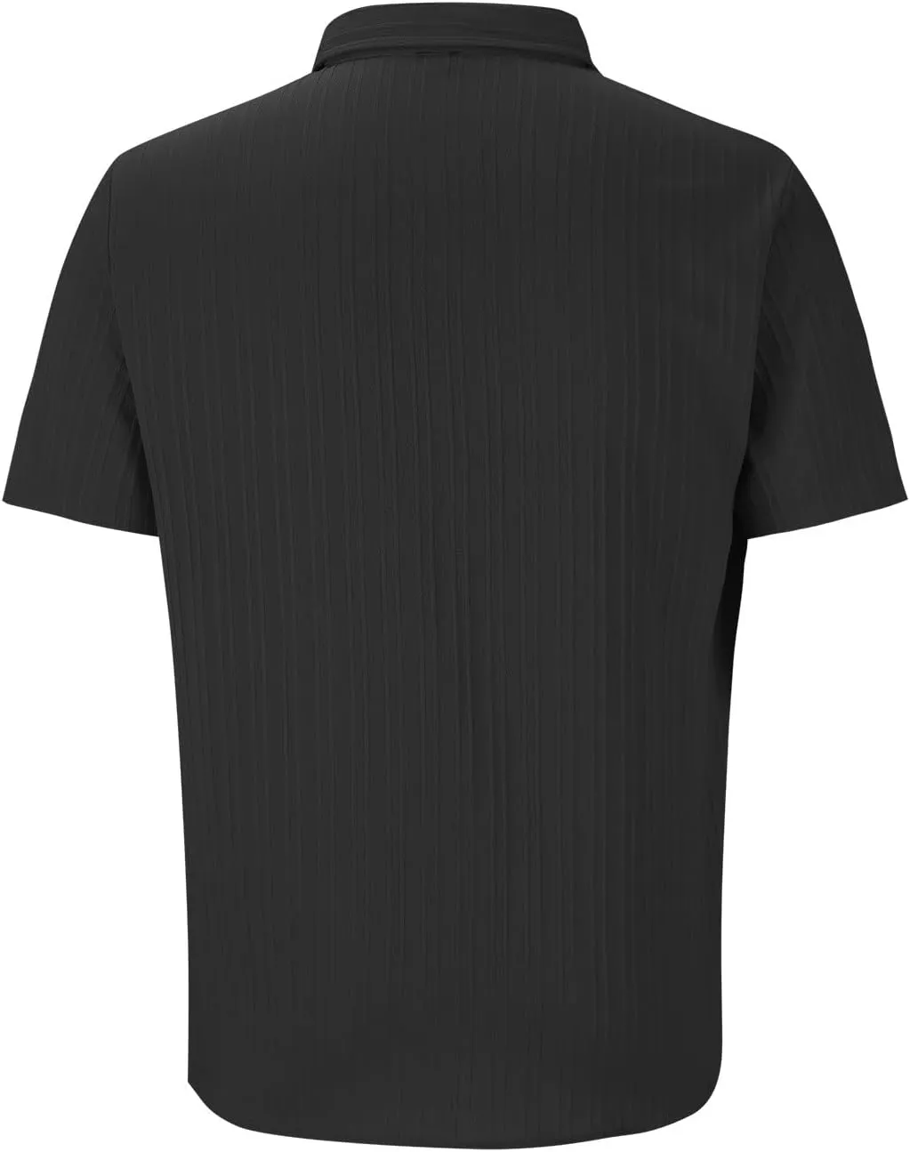 Casual Shirts for Men Summer Loose Fashion Button Down Shirts Vacation Solid Pleated Lapel Short Sleeve Top Clothes