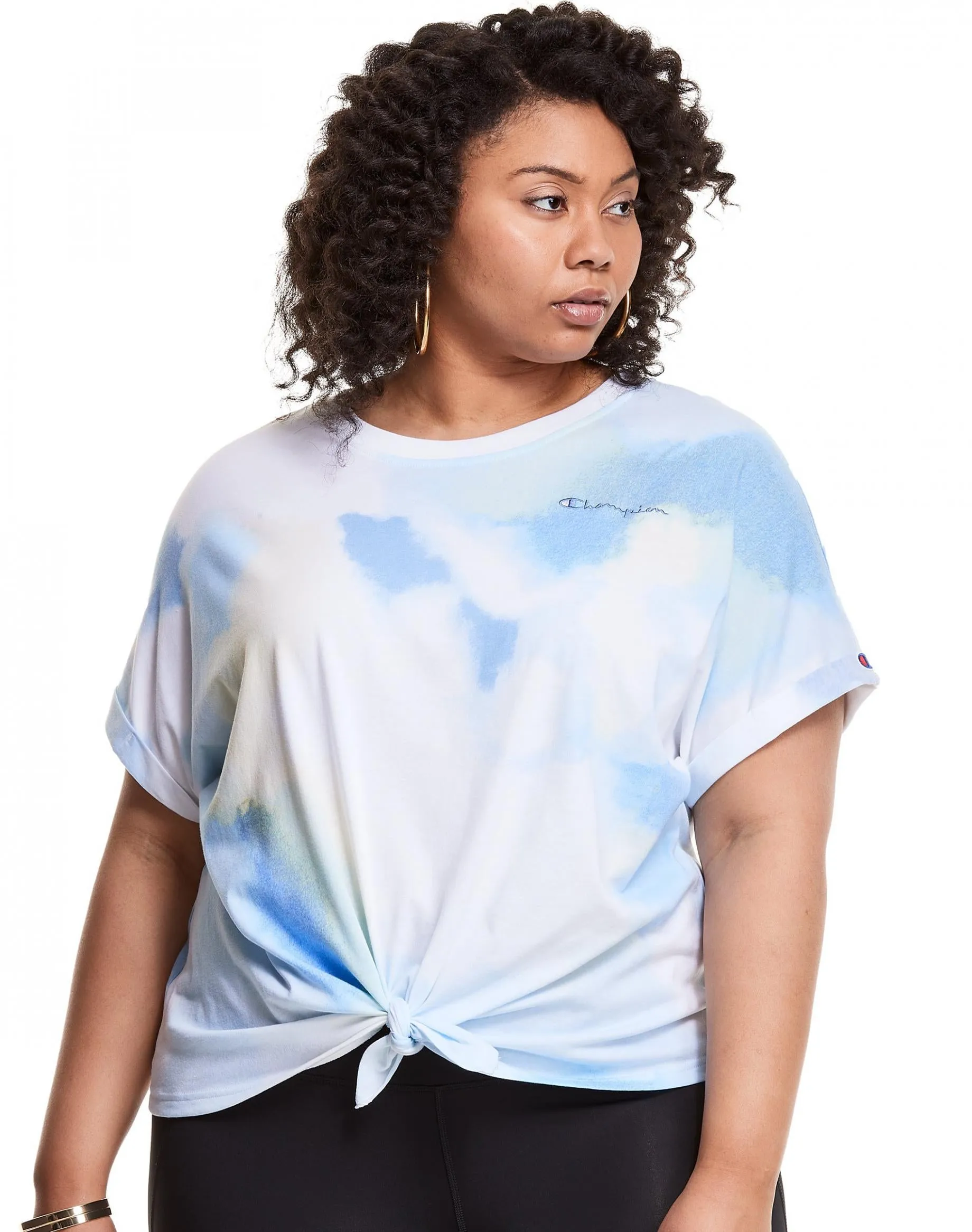 Champion W Tie Front Tee