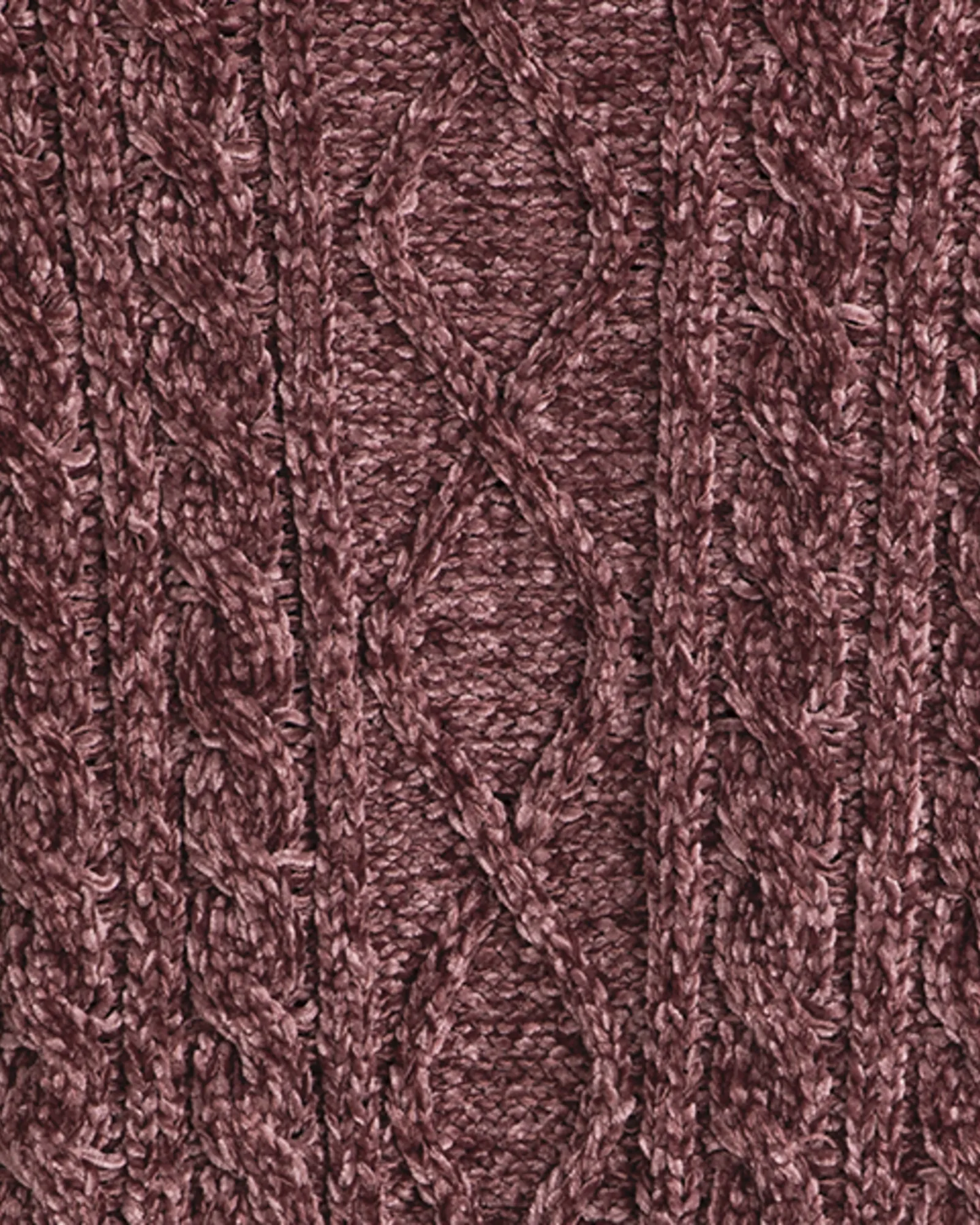 Chantelle Cable Knit V-Neck Sweater | Magenta