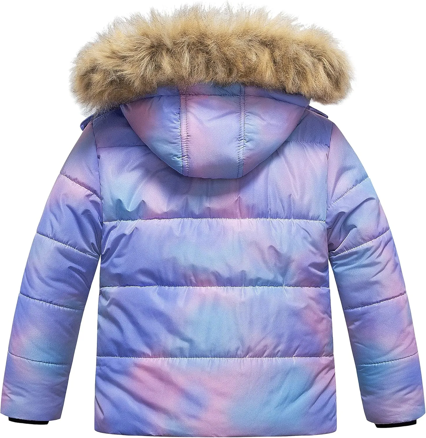 Chrisuno Girl's Water Resistant Winter Coats Warm Fleece Lined Outwear Ski Snow Jacket With Removable Hood